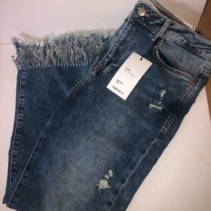 Distressed jeans